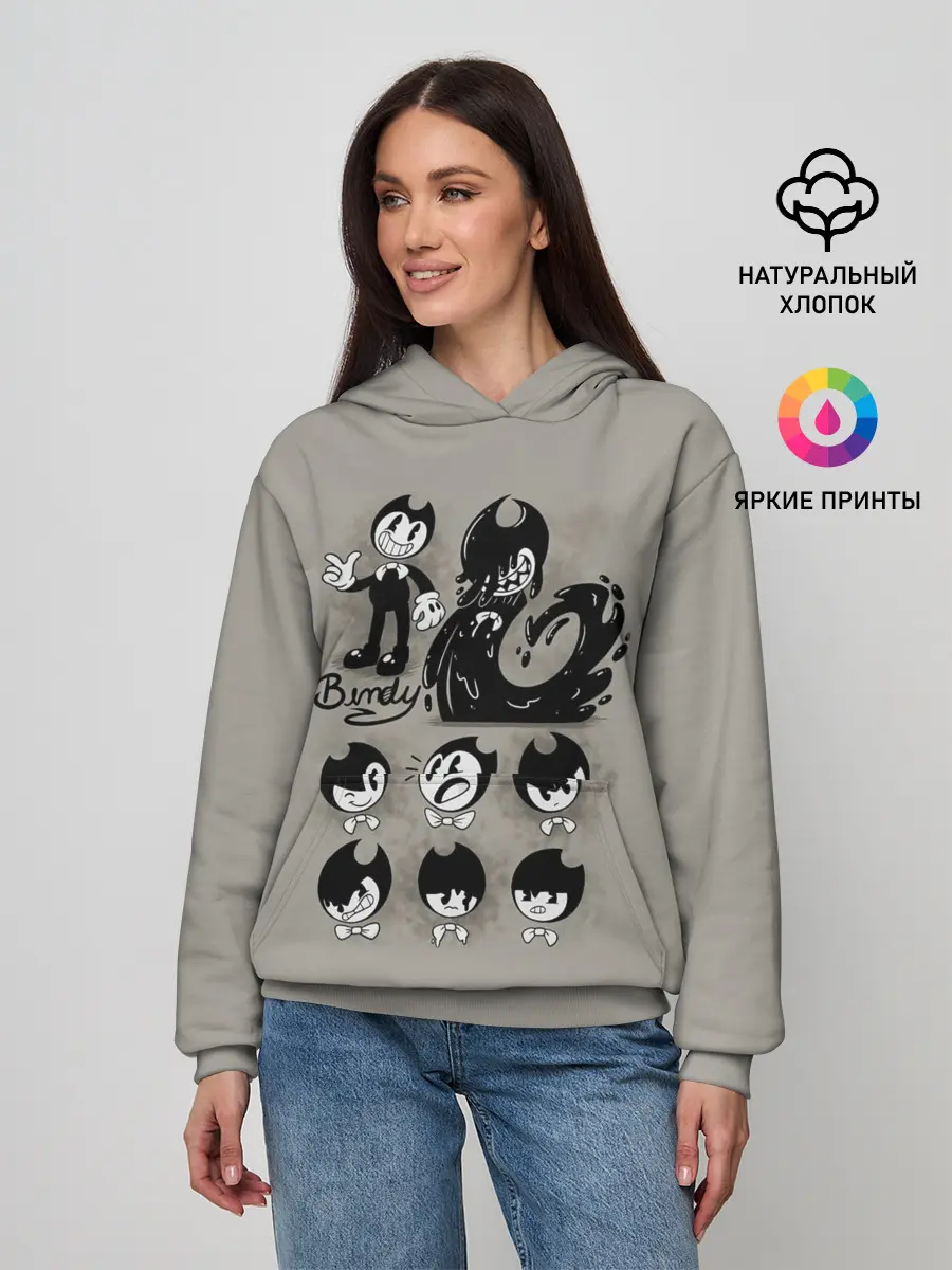 Женское худи / Bendy And The Ink Machine