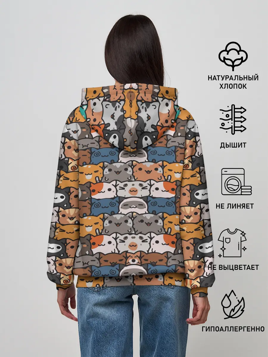 Женское худи / Котейки