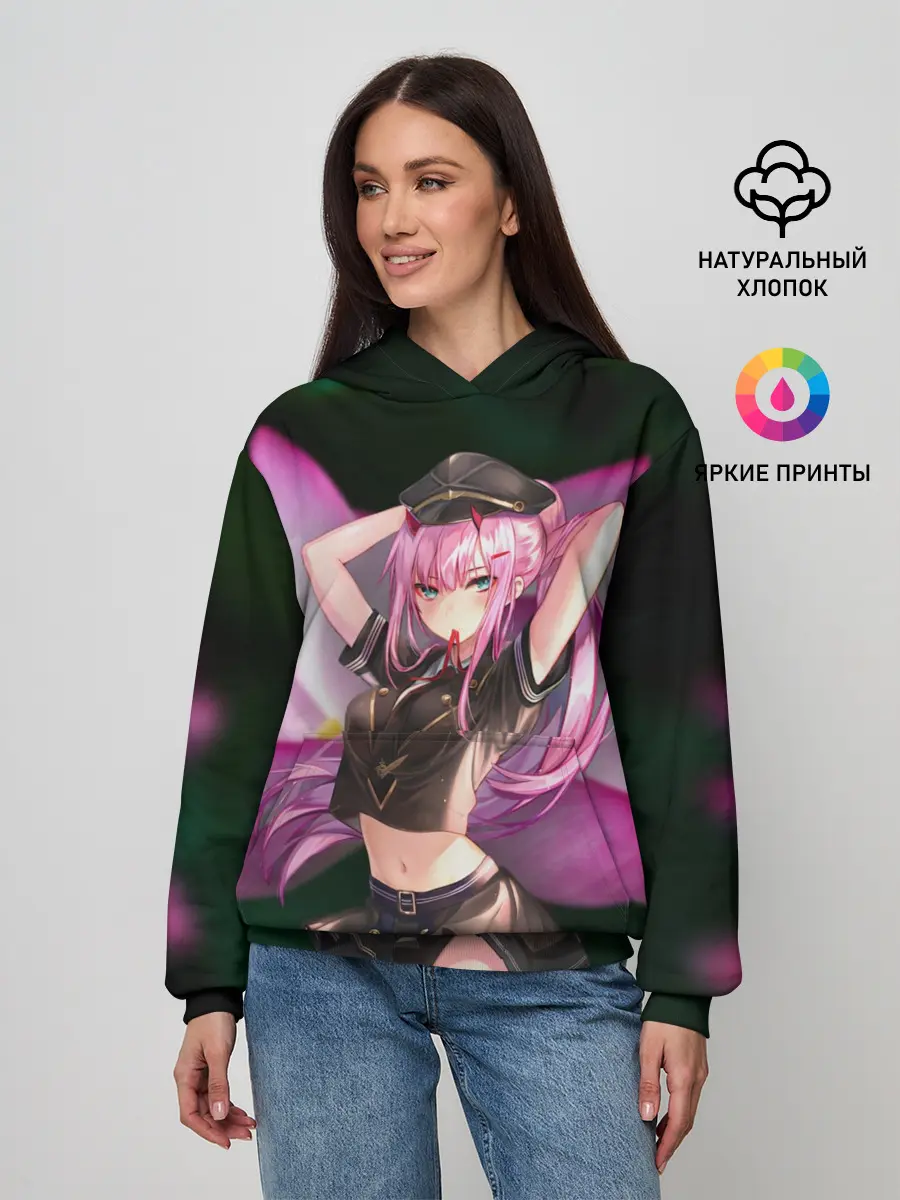 Женское худи / Лотос Zero Two