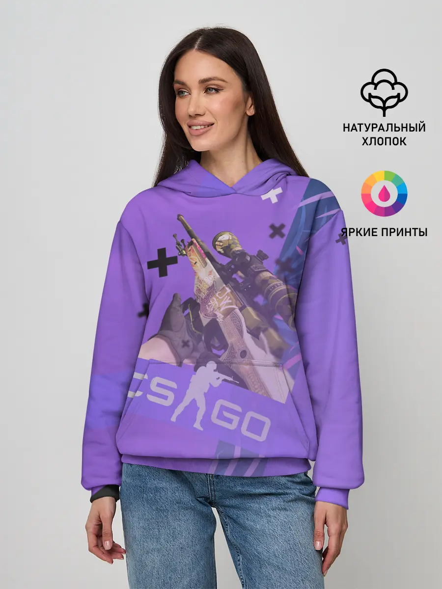 Женское худи / CS GO - Dragon lore | История о драконе