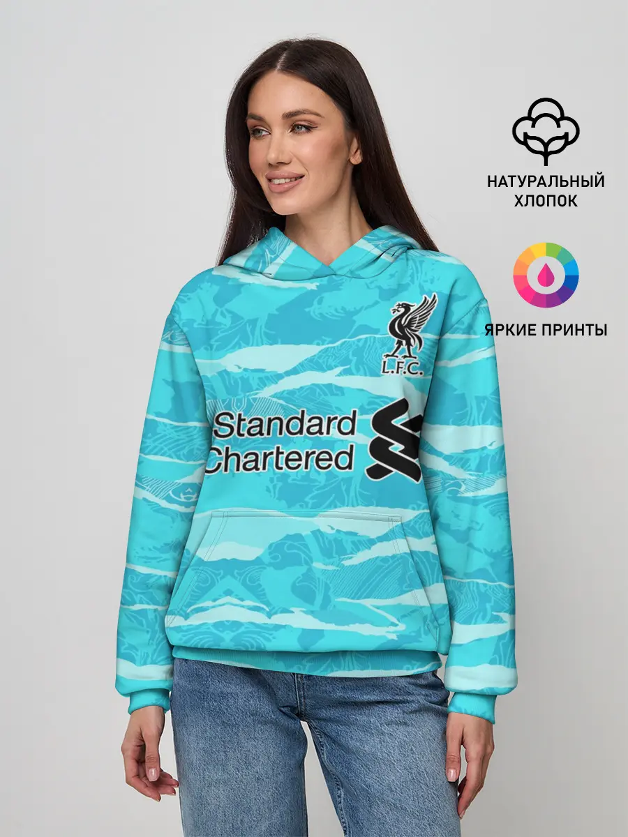 Женское худи / LIVERPOOL выездная сезон 20/21