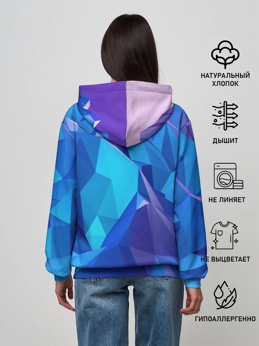 Женское худи / NEON CRYSTALLS