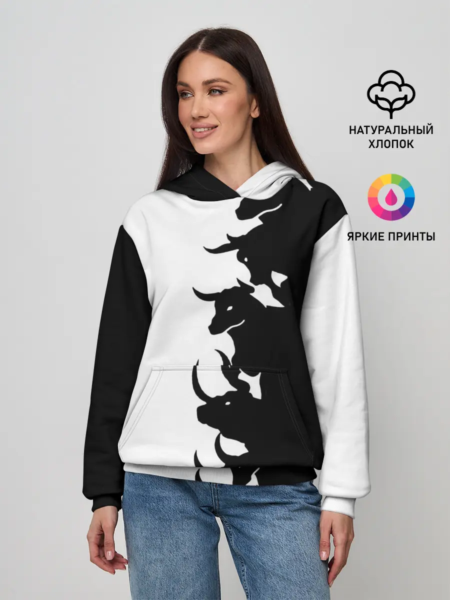 Женское худи / Символ 2021 | Год Быка