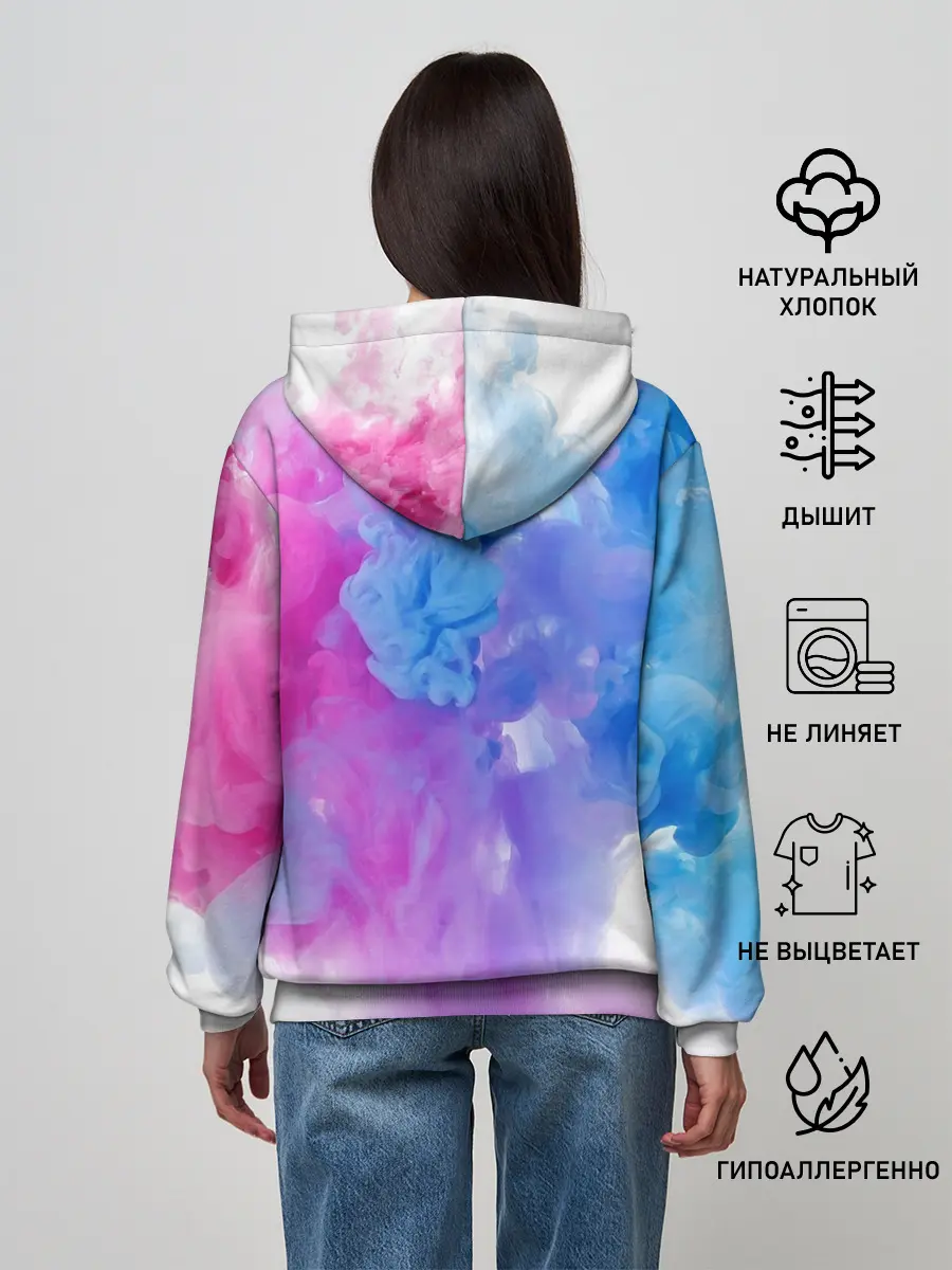 Женское худи / дым