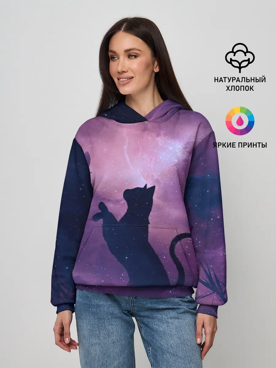 Женское худи / Star Cat
