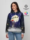 Женское худи / Новогодний Кот