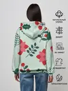 Женское худи / цветы, ягоды, листья