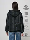 Женское худи / Двоичный дождь, матрица