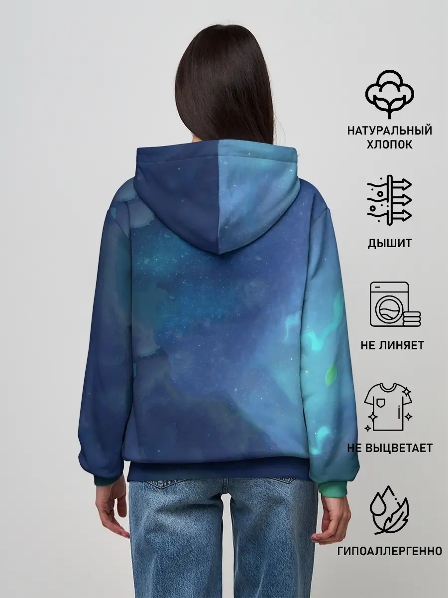 Женское худи / Панда и лиса