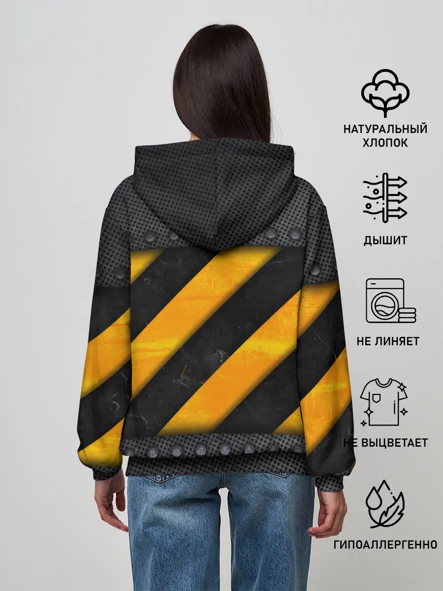 Женское худи / Металлическая преграда