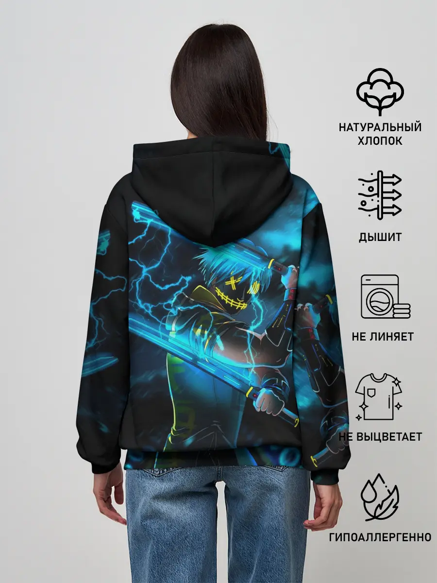 Женское худи / NEON SAMURAI