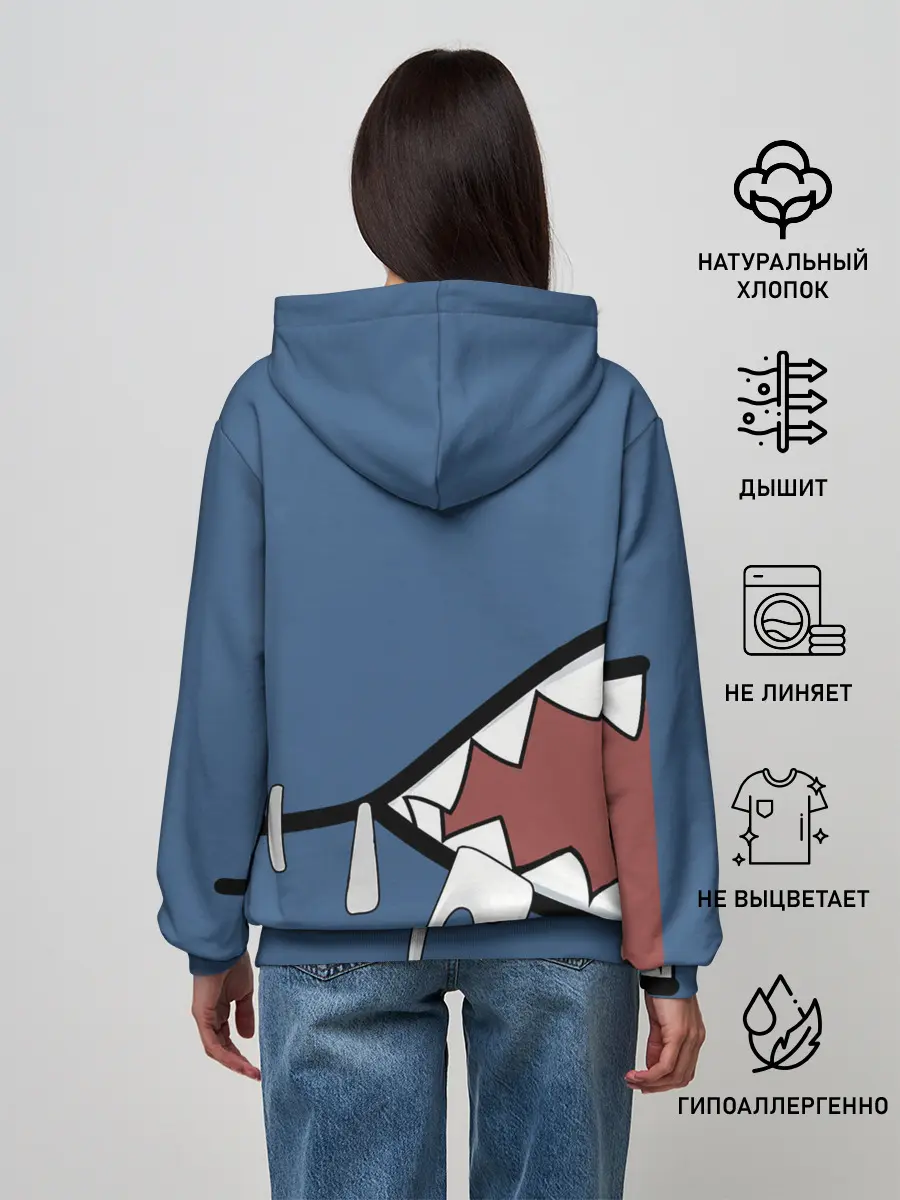 Женское худи / Акула gawr gura