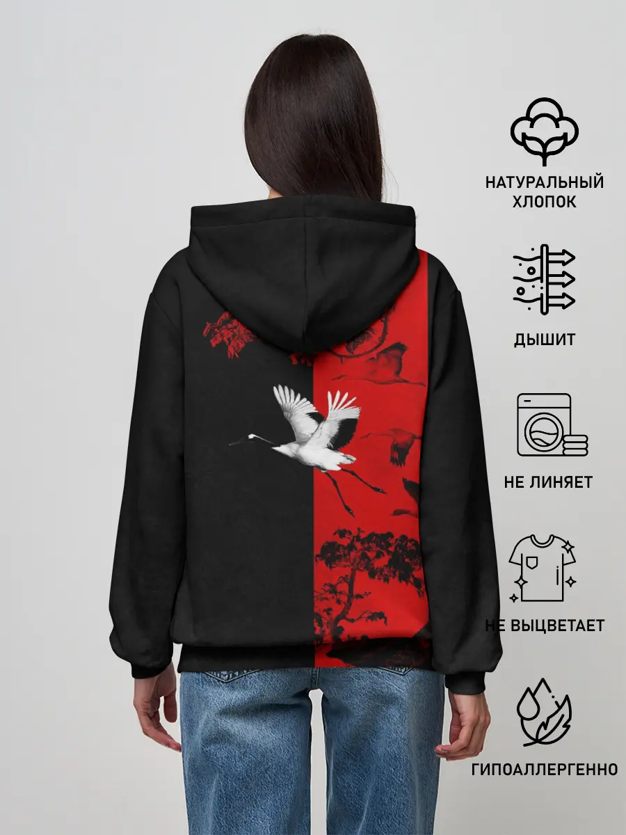 Женское худи / ЖУРАВЛЬ