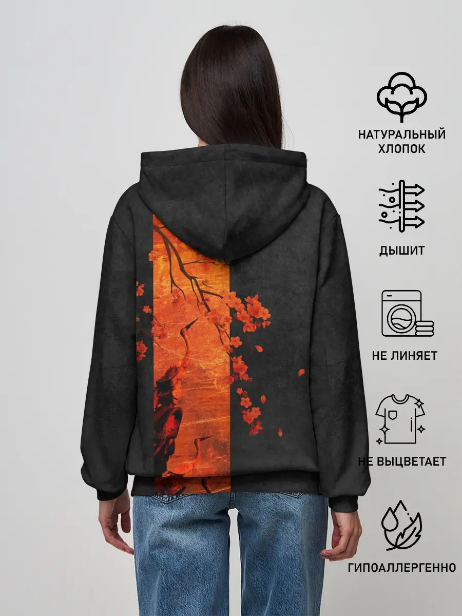 Женское худи / ЦАПЛЯ