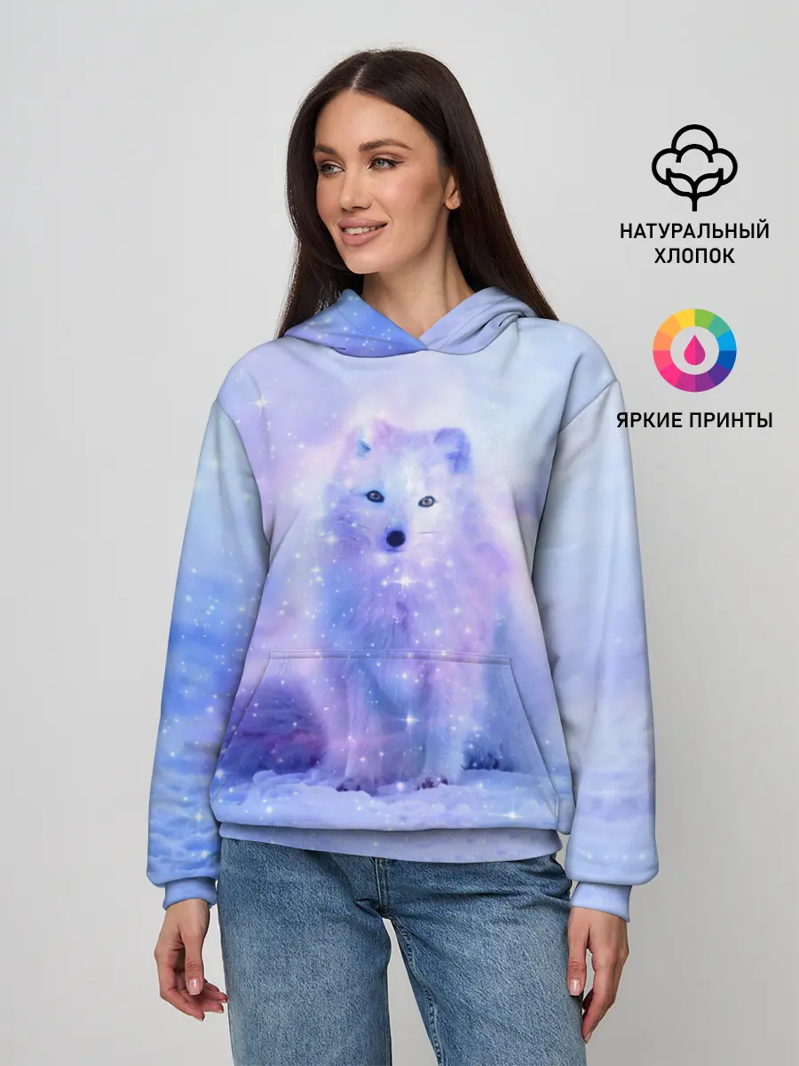 Женское худи / Полярная Лисица