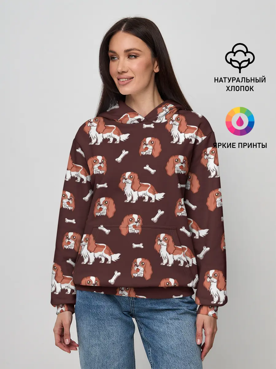 Женское худи / Спаниели