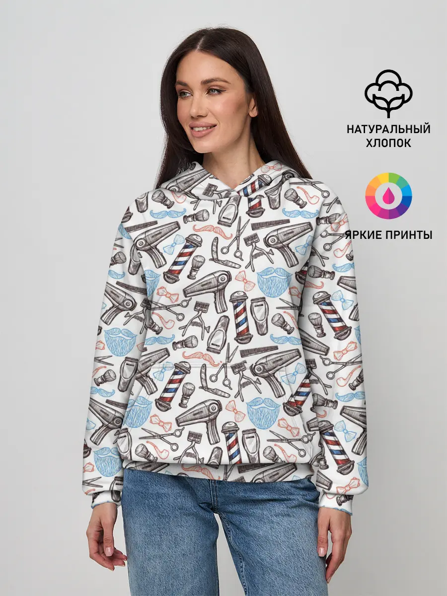 Женское худи / Барбершоп