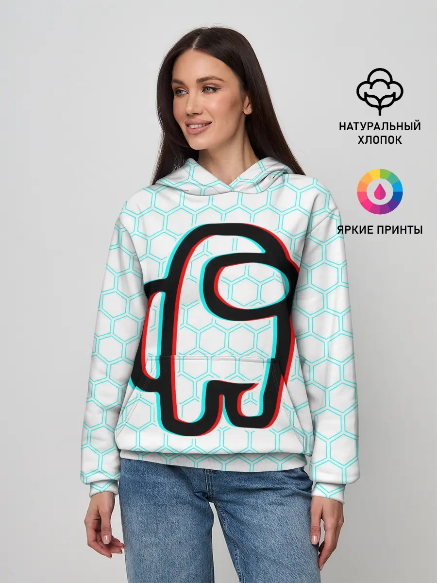 Женское худи / AMONG US / АМОНГ АС