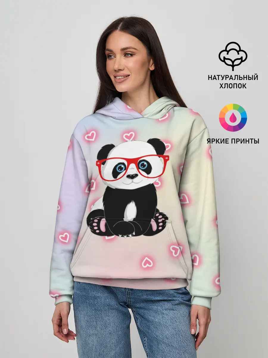 Женское худи / Милая пандочка
