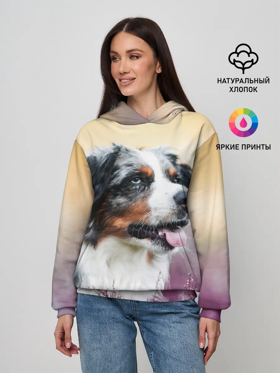 Женское худи / Австралийская Овчарка