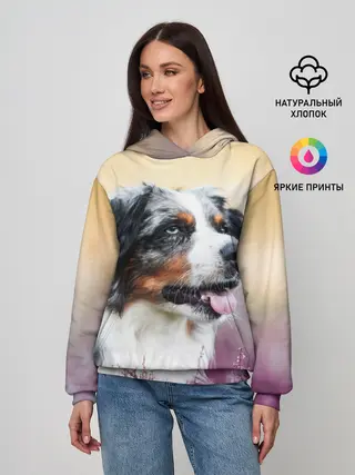 Женское худи / Австралийская Овчарка