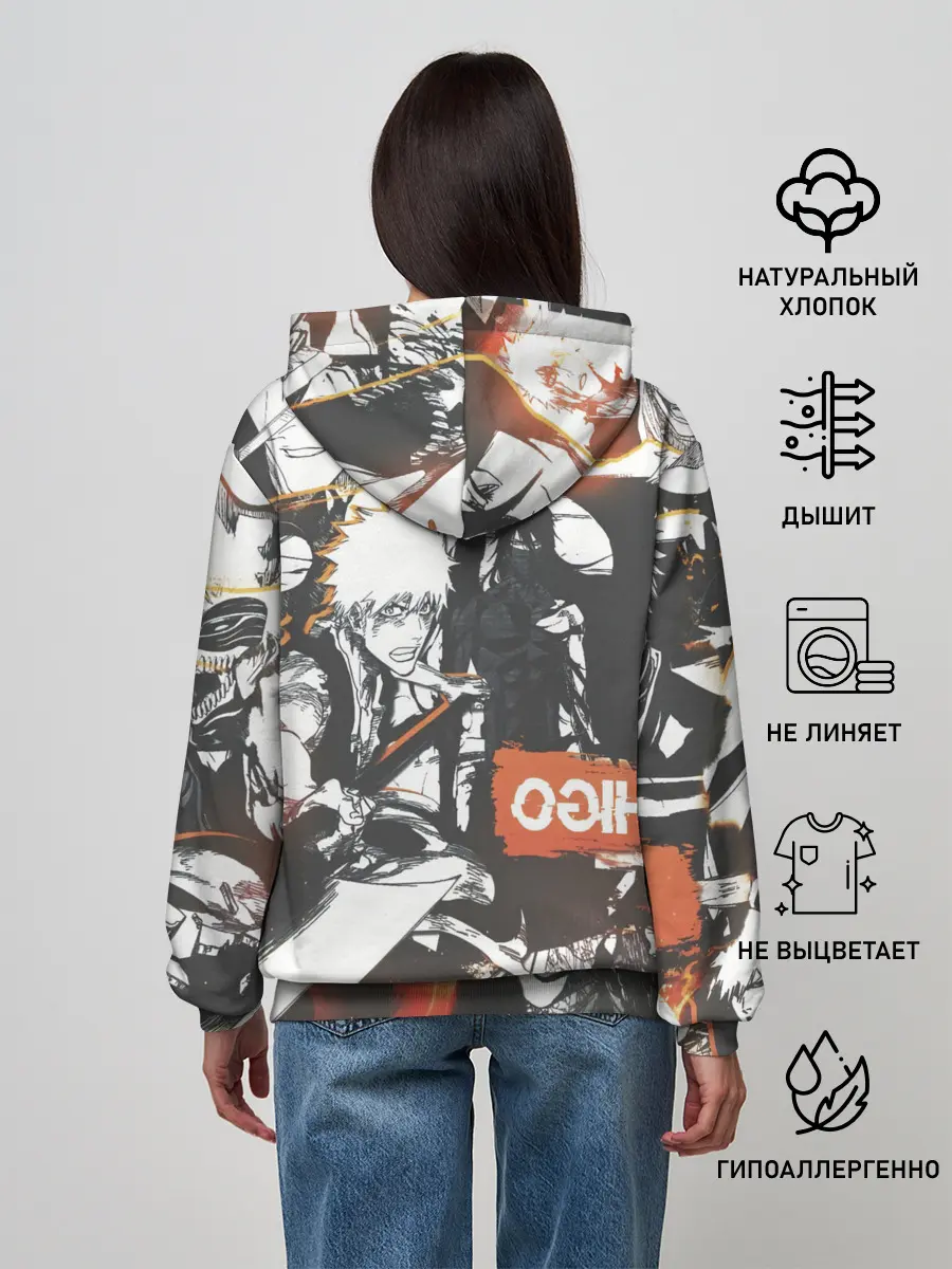 Женское худи / Bleach Блич Ичиго Курасаки