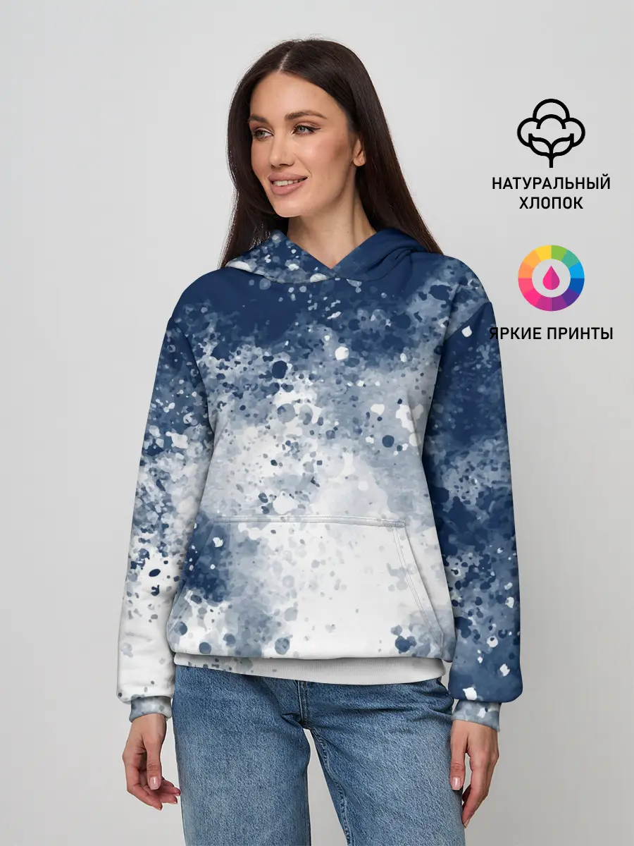 Женское худи / Чернильные капли