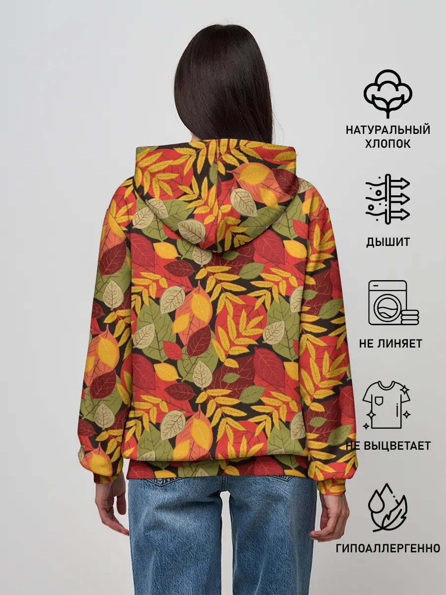 Женское худи / Осенние листья