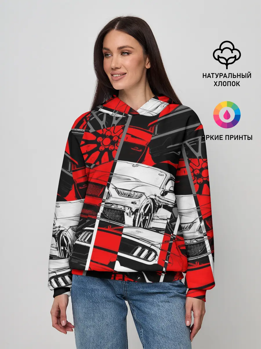 Женское худи / Автомобили