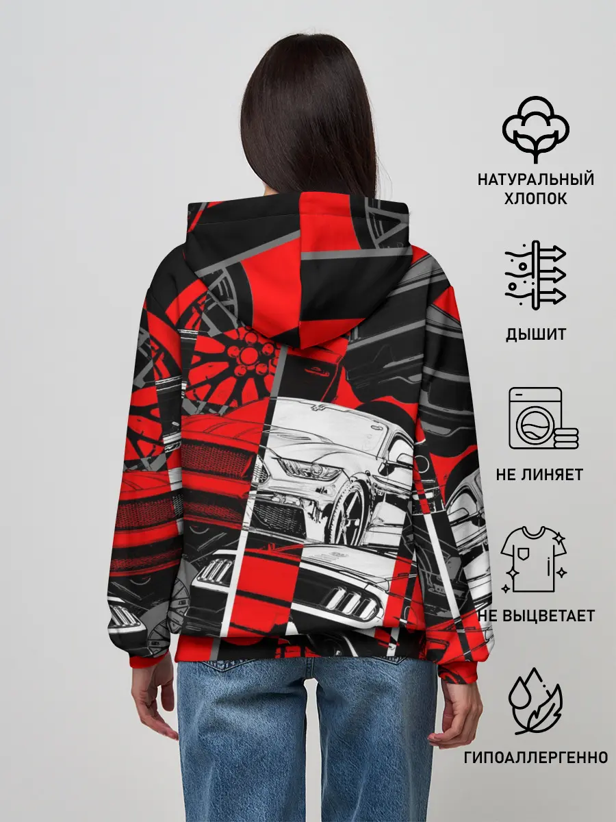 Женское худи / Автомобили