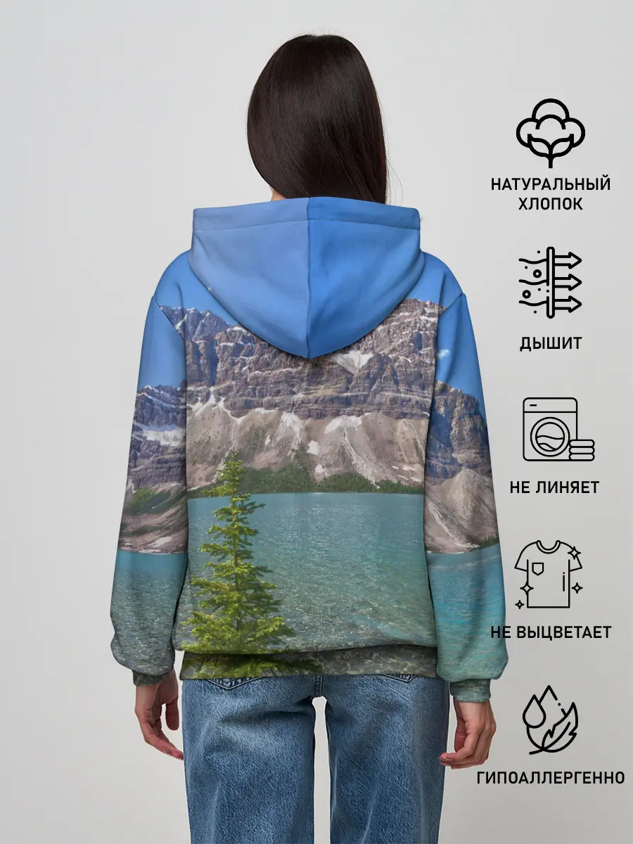 Женское худи / Горное озеро