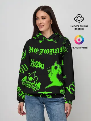 Женское худи / KIZARU / HAUNTED FAMILY