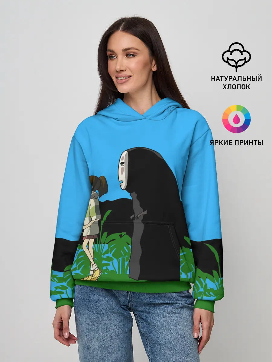 Женское худи / Тихиро гуляет с Каонаси