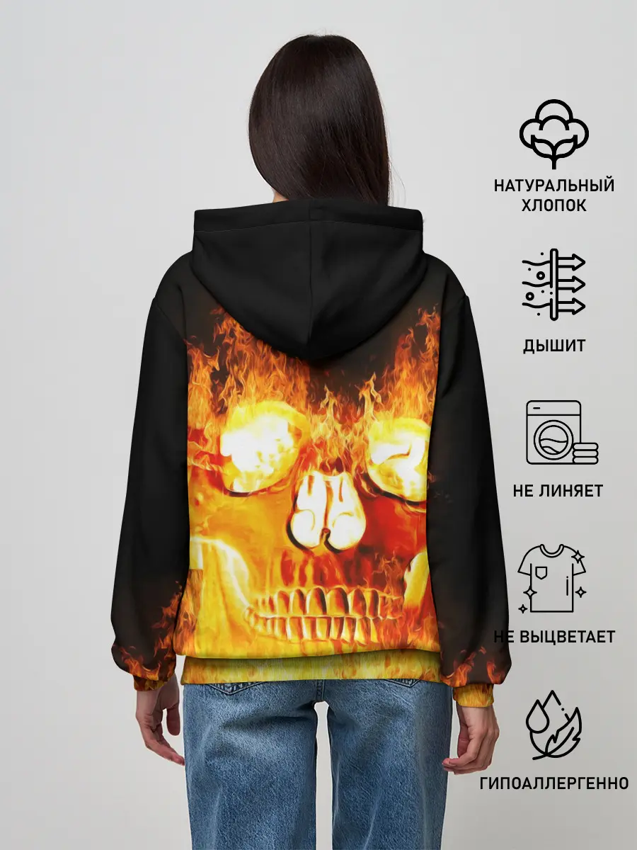 Женское худи / Череп