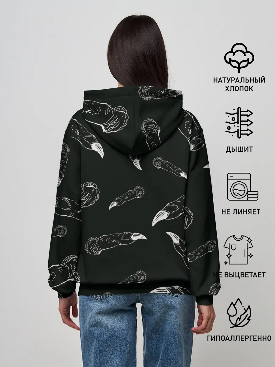 Женское худи / Jujutsi Kaisen Sukuna - Пальцы