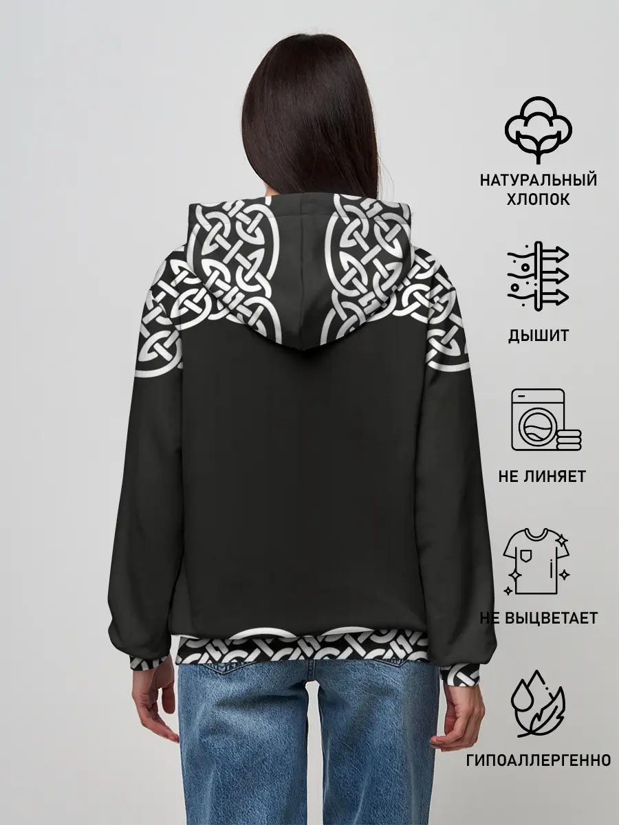 Женское худи / Рингерике олень белый 3D