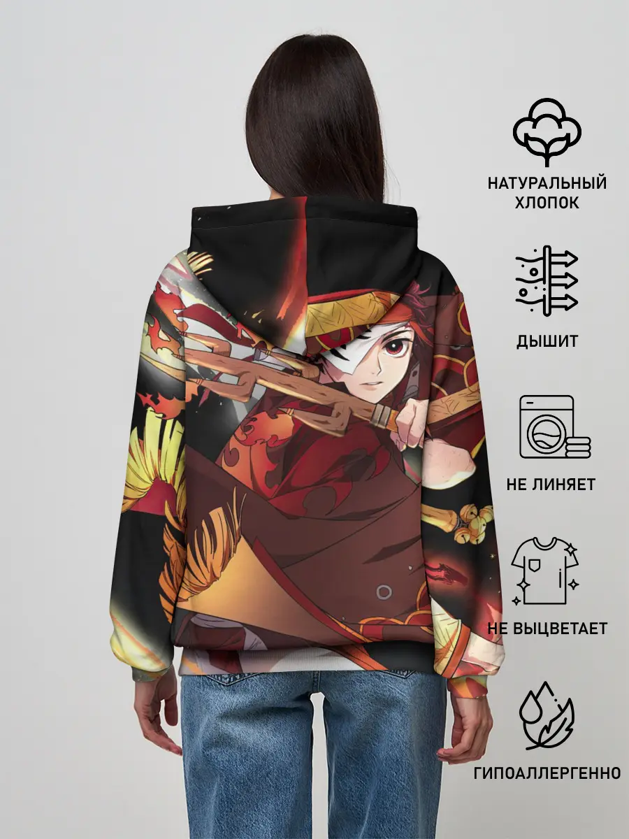 Женское худи / КЛИНОК РАССЕКАЮЩИЙ ДЕМОНОВ