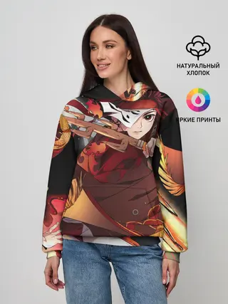 Женское худи / КЛИНОК РАССЕКАЮЩИЙ ДЕМОНОВ