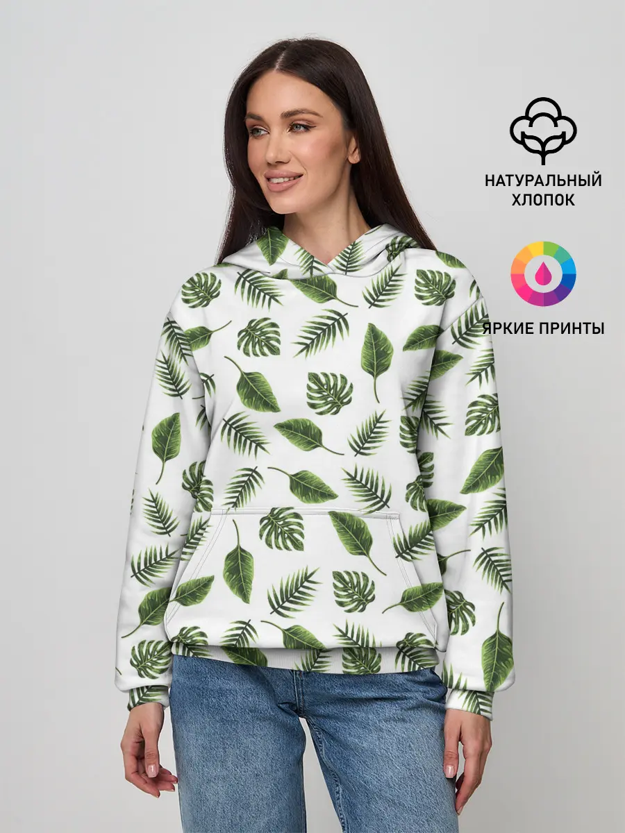 Женское худи / папоротник