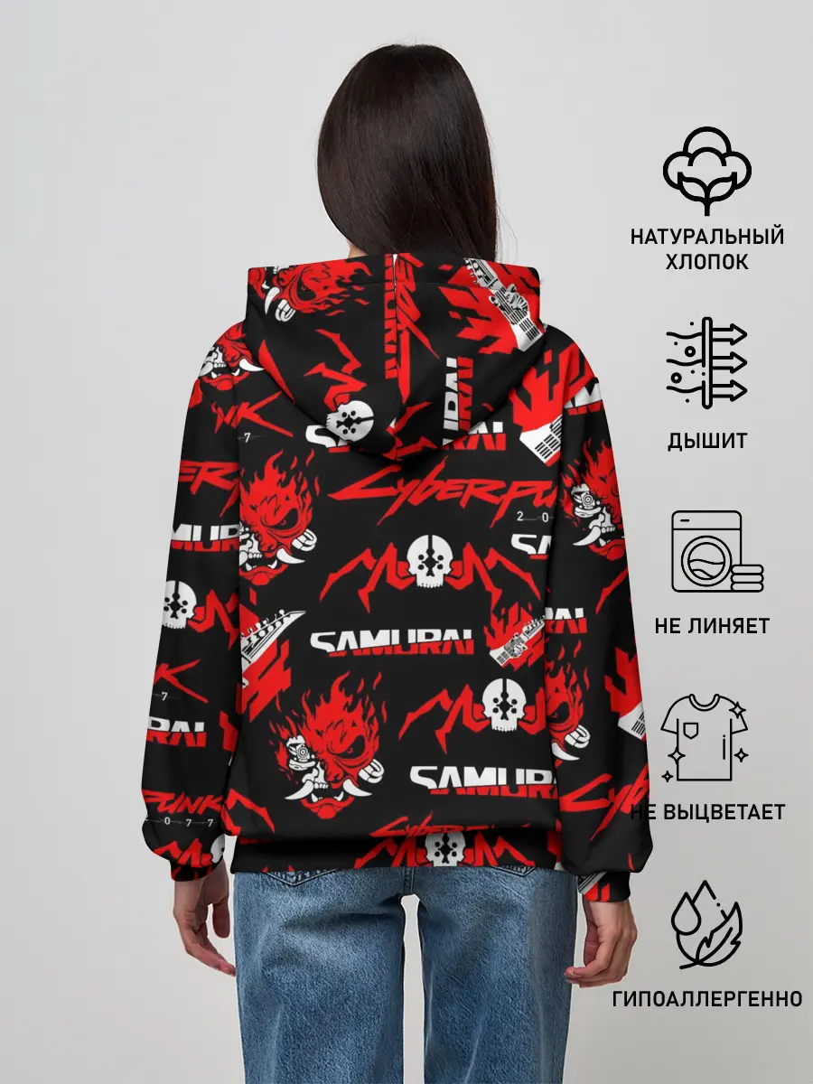 Женское худи / CYBERPUNK 2077 SAMURAI