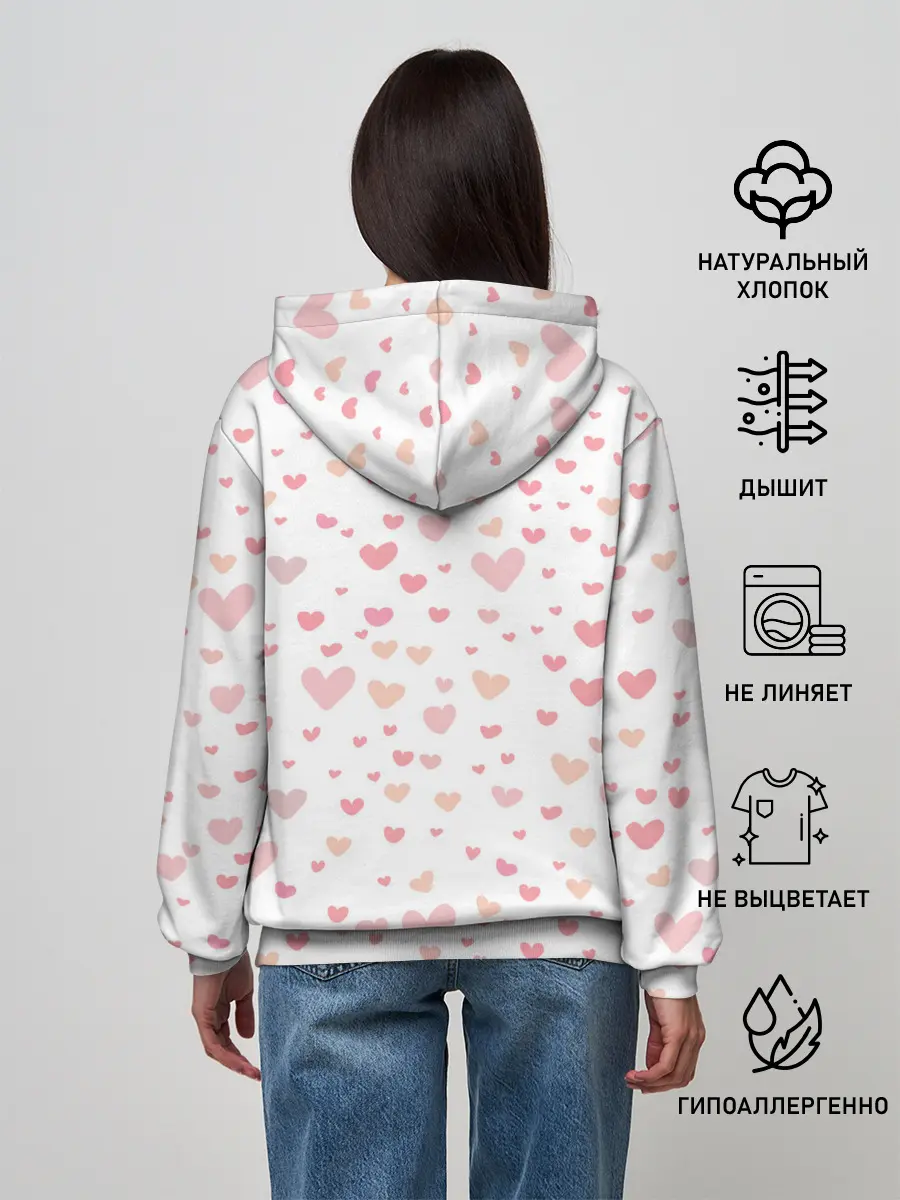 Женское худи / AMONG US - СЕРДЕЧКО