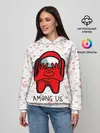 Женское худи / AMONG US - СЕРДЕЧКО