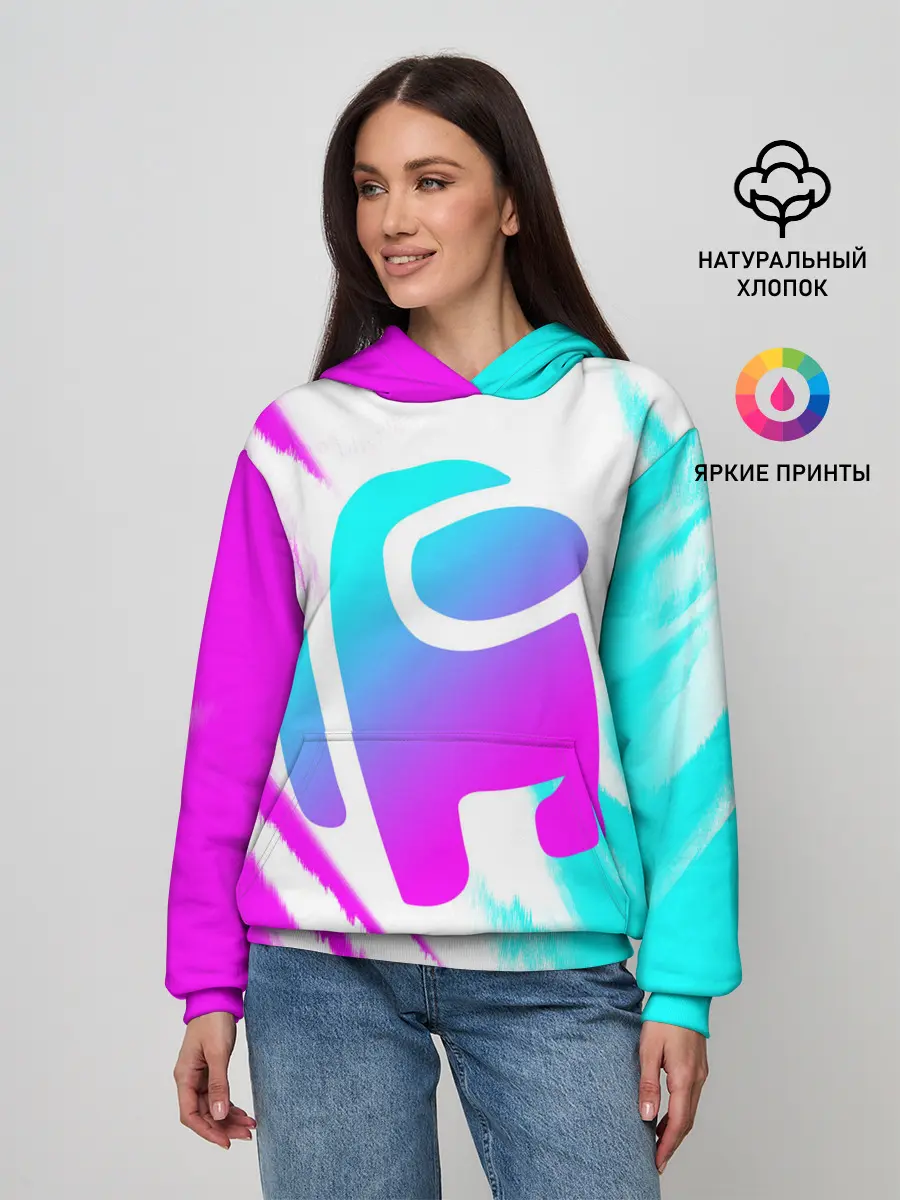 Женское худи / AMONG US - NEON