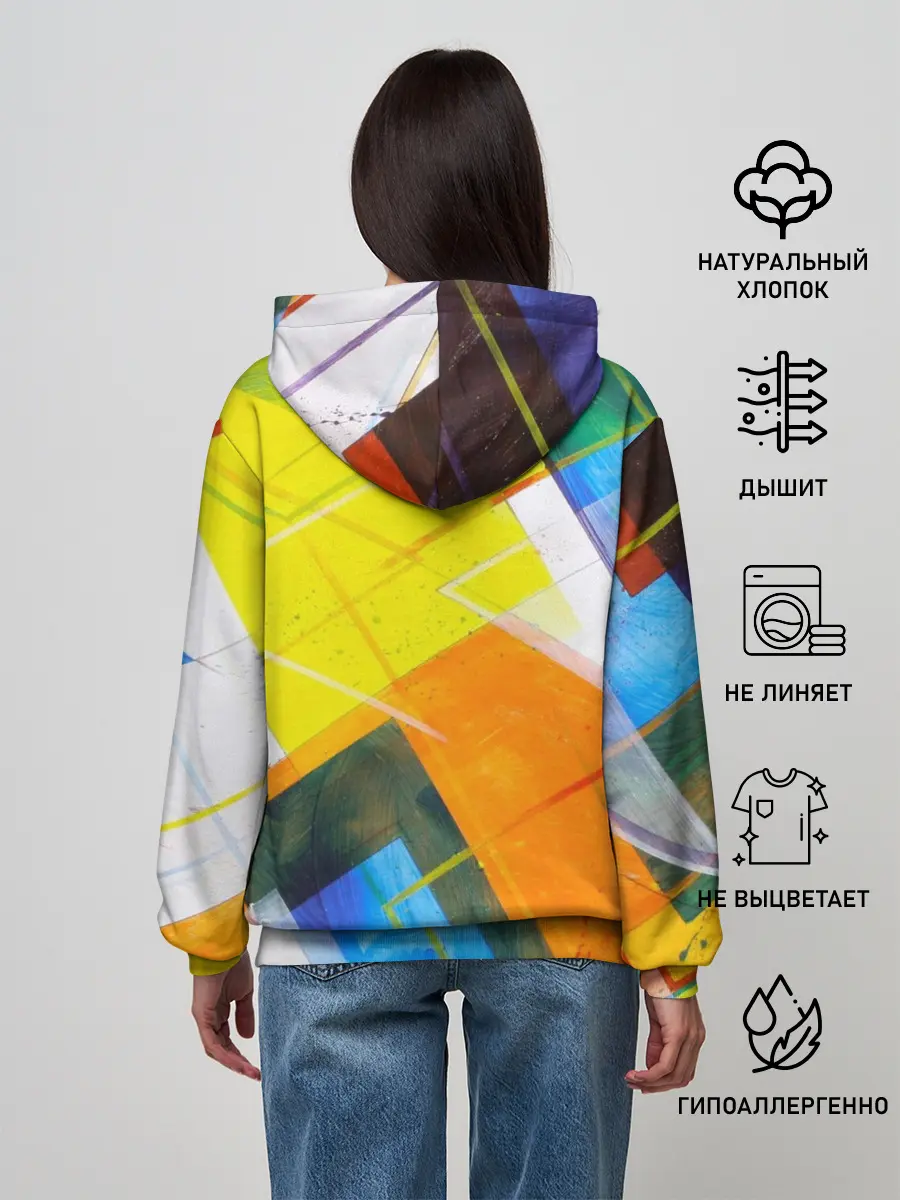 Женское худи / Геометрический хаос
