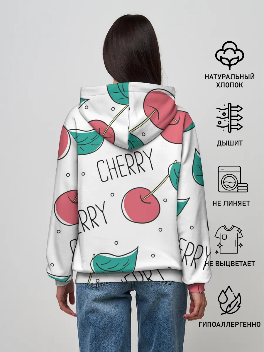 Женское худи / Вишенки Cherry