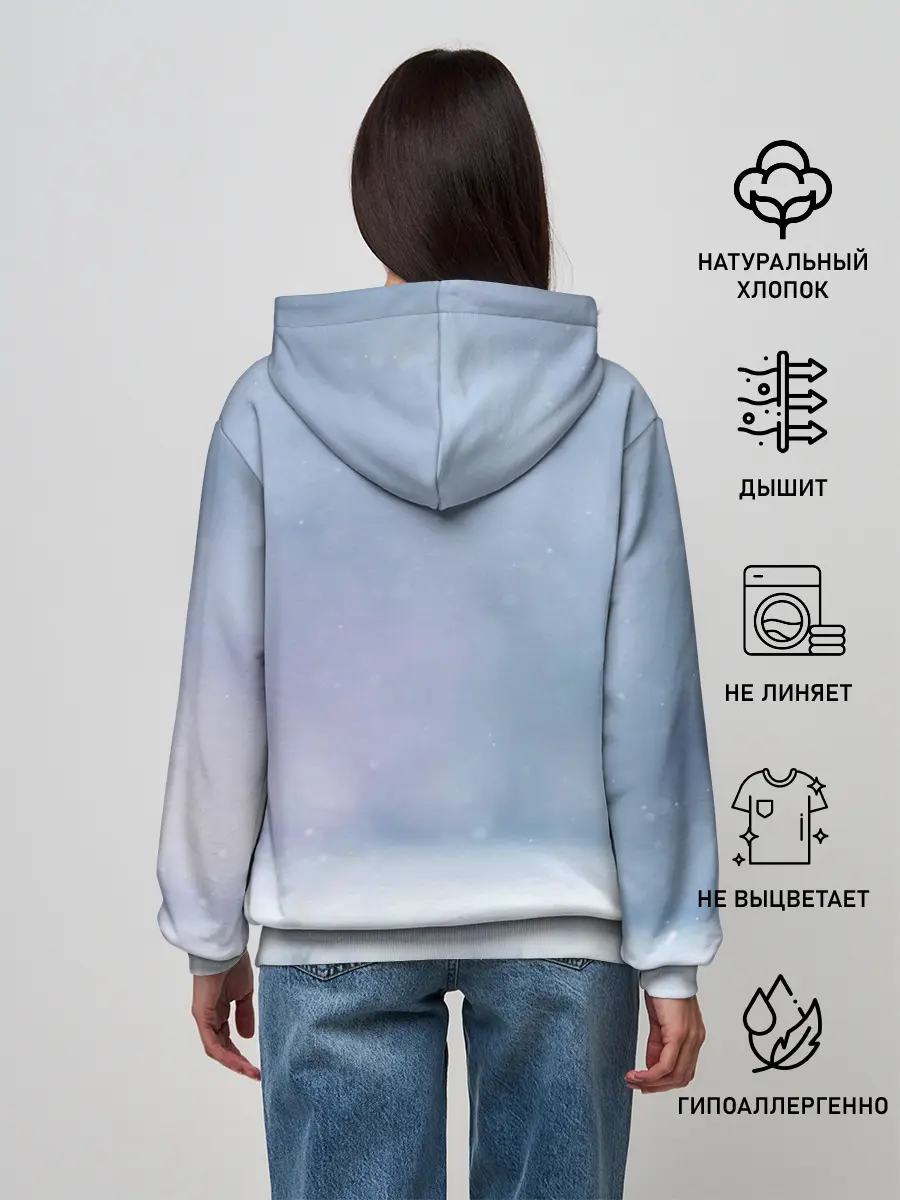 Женское худи / Чихуахуа в снегу