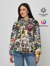 Женское худи / JoJo’s Sticker Bombing
