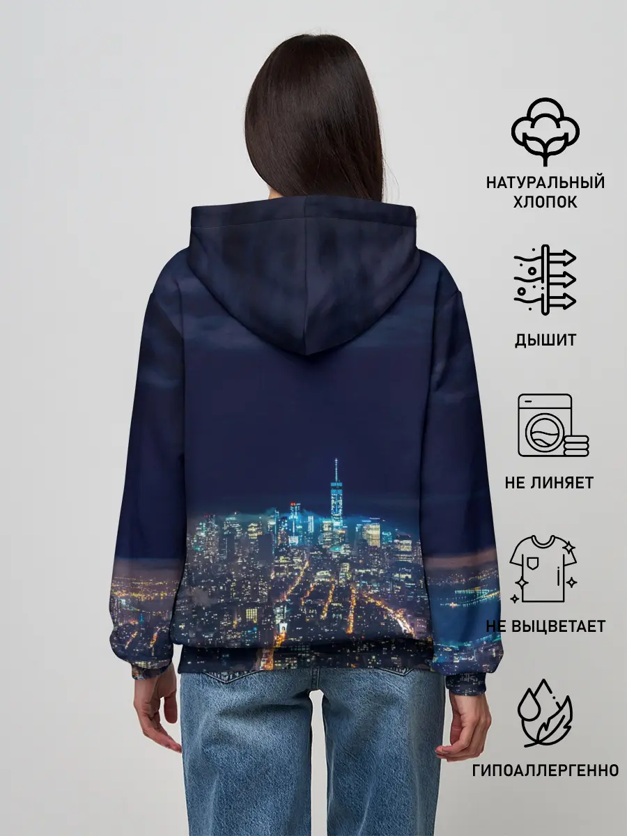 Женское худи / Ночной город