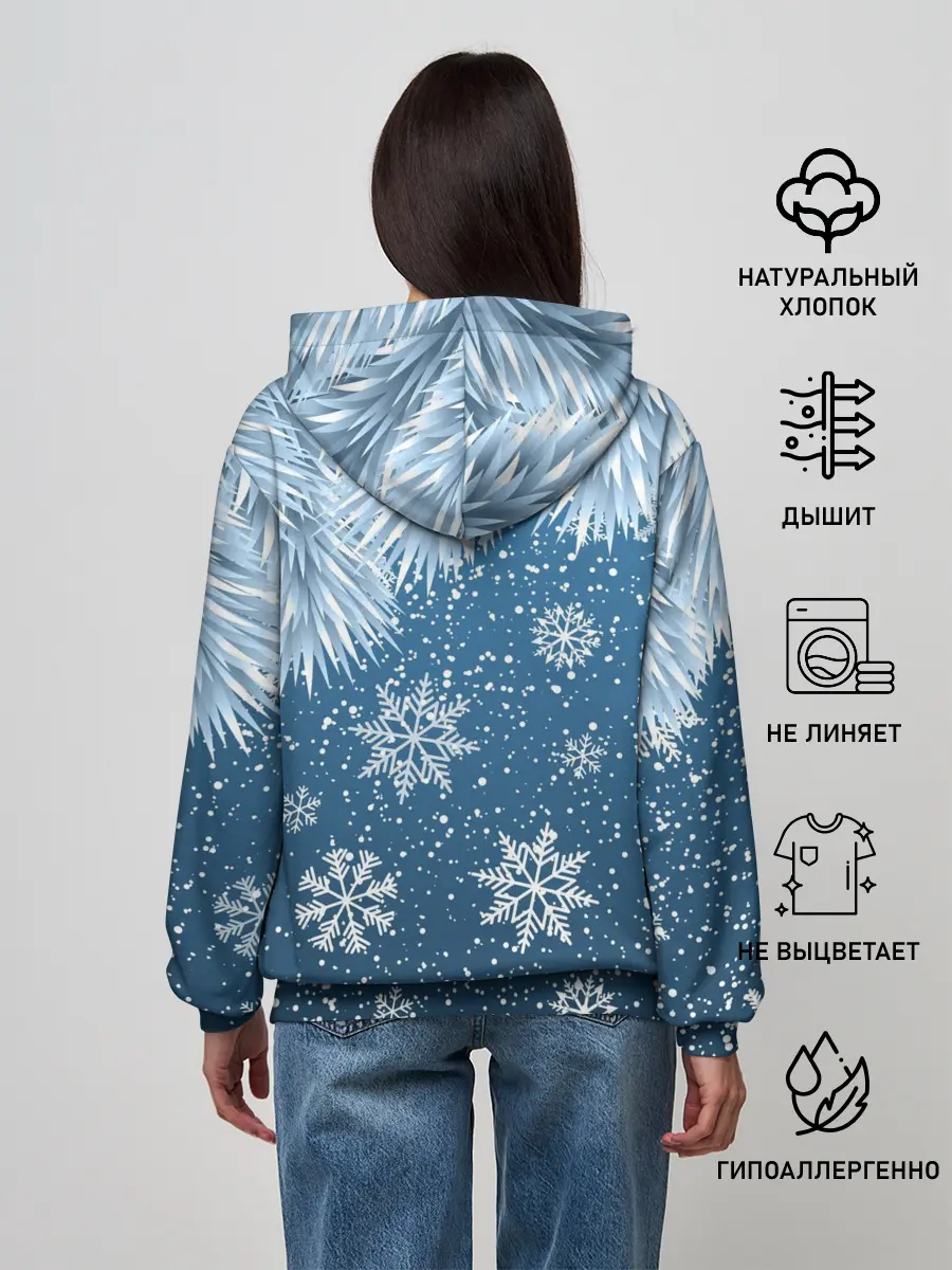 Женское худи / Снежное Настроенние