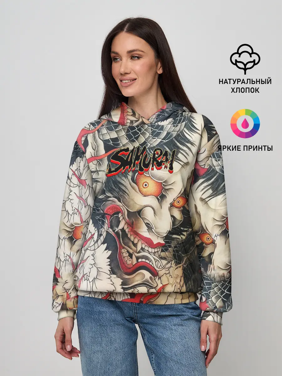 Женское худи / Самурай